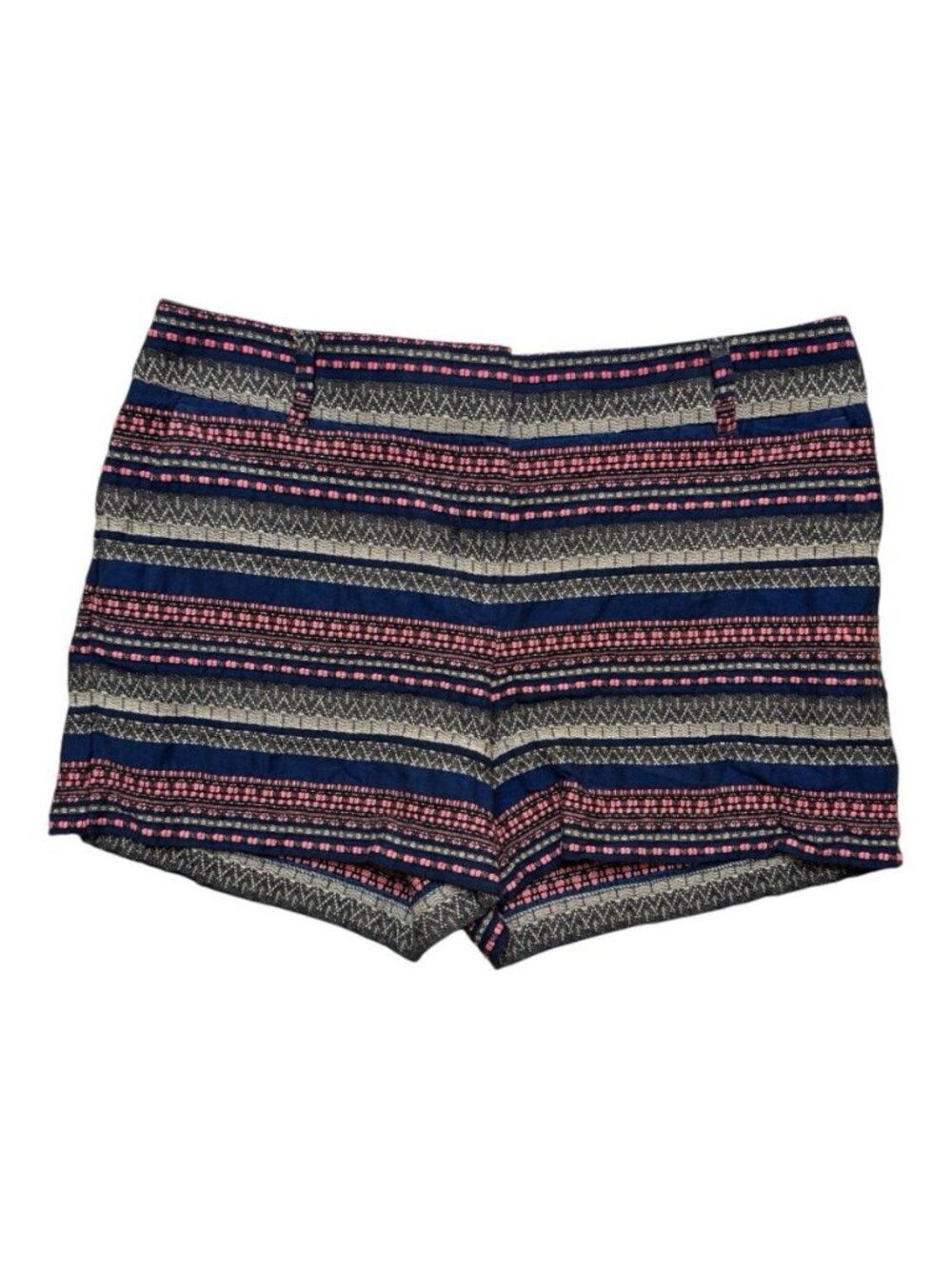 Ann Taylor LOFT Riviera Shorts Women’s Size 6 Blue Pink Tribal Geometric Print